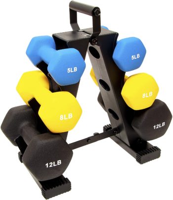 BalanceFrom Dumbbell Sets with Rack