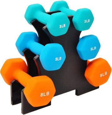 BalanceFrom Dumbbell Sets with Rack