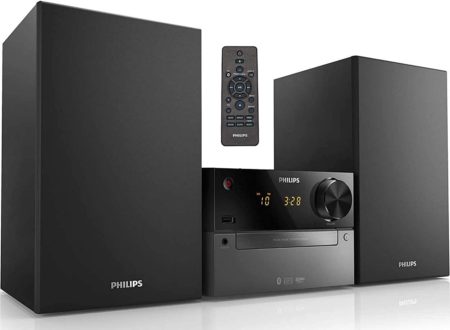 philips bluetooth & wifi stereo system for home with cd player