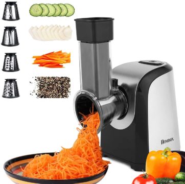 Homdox Best Electric Cheese Graters and Shredders