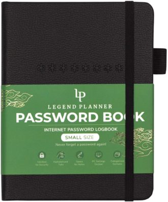 Legend Planner Password Books 