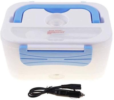 Skwyin Portable Food Warmer Lunch Box, 12V Mini Oven for Personal